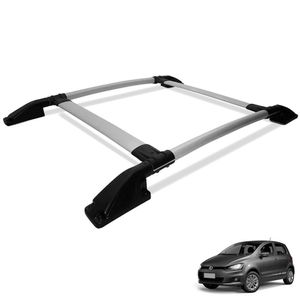 Rack De Teto Bagageiro Fox 2004 A 2022 Tubolar Prata