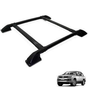 Rack De Teto Bagageiro Amarok 2010 A 2025 Tubolar Preto