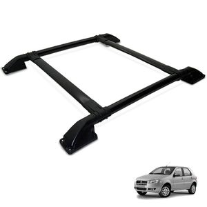 Rack Bagageiro Teto Palio 1996 A 2011 Tubolar Preto