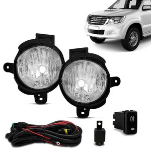 Kit Farol De Milha Toyota Hilux Srv 2012 A 2015 Botão Modelo Original