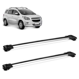 Rack De Teto Travessa Larga Universal 1,18 Mts Alumínio Prata