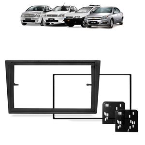 Moldura Do Painel 2 Din Vectra Corsa Montana Meriva Preto Padrão Japonês E Chinês