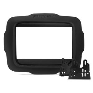 Moldura Do Painel 2 Din Jeep Renegade 2015 A 2020 Preto Para Aparelho De Fabrica