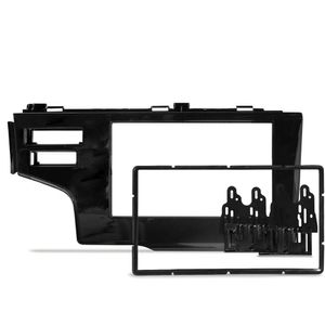 Moldura Do Painel 2 Din Fit 2015 A 2022 Black Piano Com Botão Airbag Duplo G3