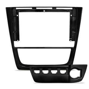 Moldura Do Painel 9 Polegadas Gol, Saveiro E Voyage G6 2012 A 2016 Black Piano