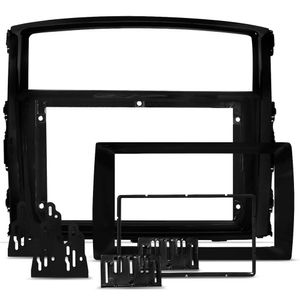 Moldura De Painel 9 Com Redutor Para 7 Polegadas Pajero Full 2008 A 2021 Preto
