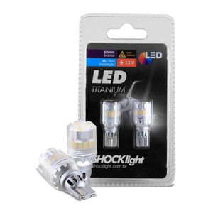 Par Lâmpada Led Esmagada T15 18 Smd-4014 Com Canbus 6000k 12v