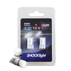 Par Lâmpada Pingo Led T10 Esmagada 1 Smd-3030 Retrofit 6000k 12v Shocklight