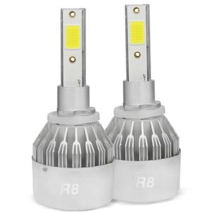 Kit Lâmpada De Led H27 6500k R8 3000 Lumens 50w