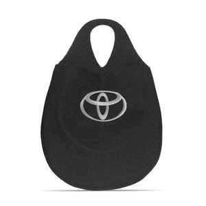 Lixeira Automotiva Cambio Logo Toyota Carpete Bordado