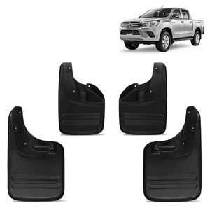 Kit Apara Barro Lameira Hilux 2005 A 2015 Com Alargador Injetado 4 Peças