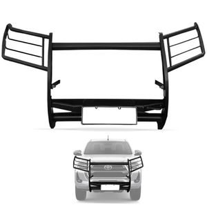 Grade Frontal Hilux 2016 A 2024 Com Base De Guincho Aço Carbono