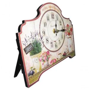 Relogio De Mesa Lar Doce Lar Vintage Retro Decoracao Casa (xin-07)