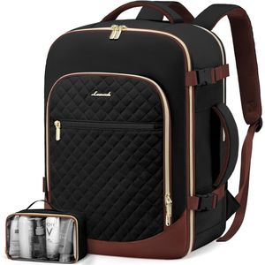 Lovevook Mochila De Viagem Tsa Aprovada 30l Para Laptop 17.3 (preto-marrom)