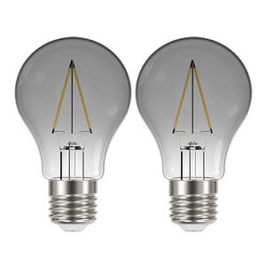 Lâmpada Led Fumê 30w Kit 2 Unid. Iluminação Decorativa Vintage Branco Quente Multifilamento Retrô Casa Luz Decoração