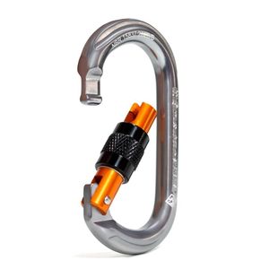 Mosquetão Usclimb Alumínio Oval Keylock Trava Rosca 22kn Ce Uiaa