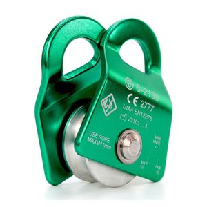 Polia Oscilante 20kn Compact Usclimb Corda De Até 11mm Ce Uiaa Verde