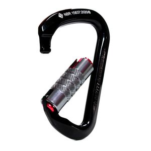 Mosquetão Usclimb Alumínio D Trava Tripla Keylock 28kn Ce Uiaa Nbr