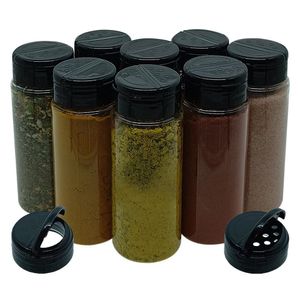 Pote Tempero Kit Potes Tampa Dosadora Dupla Mantimento T140 Titulos 8 Potes