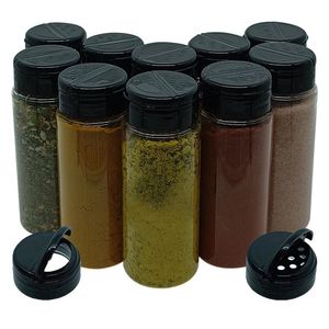 Pote Tempero Kit Potes Tampa Dosadora Dupla Mantimento T140 Titulos 10 Potes