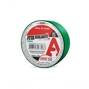 Fita Isolante Adere Colorida 19mmx10m Verde