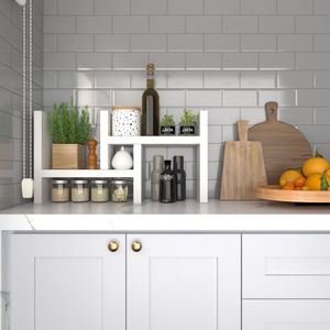 Organizador - Porta Temperos Para Cozinha Branco