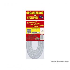 Organizador De Fios 1m Branco 7002 Blister