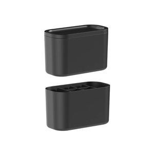Kit Organizadores De Maquiagem Bold Preto Lixeira E Porta Maquiagens