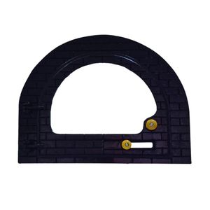 Porta De Forno Americana Vidro Fogão A Lenha Iglu P 37x23cm