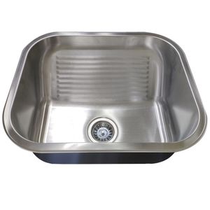 Tanque Lavanderia 30 Litros Aço Inox Lava Esfrega Tanquinho Limpeza Esfregao Lavabo Area Externa