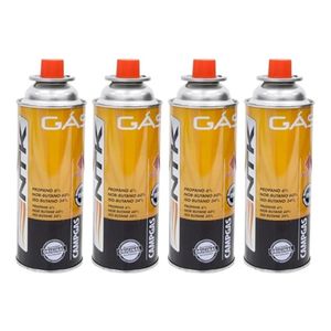 Kit Refil 4 Unidades Cartucho De Gás Campgas Ntk