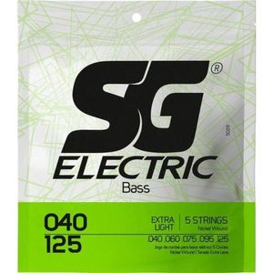 Encordoamento Para Contrabaixo 5 Cordas .040 Extra Leve Sg