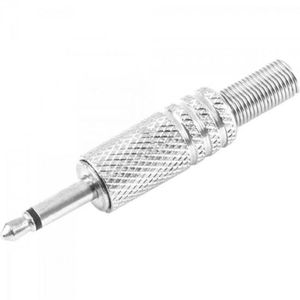 Plug P2 Mono Níquel Com Mola Pgpd0005 Prata Storm - 100un