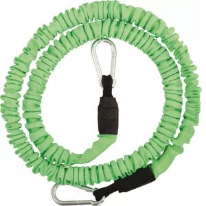 Extensor Elástico Com Mosquetão Duplo Resistência Média - Rythmoon Verde
