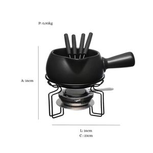 Conjunto De Fondue Genebra Preto