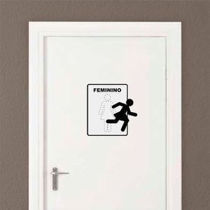 Placa Toilette Feminino