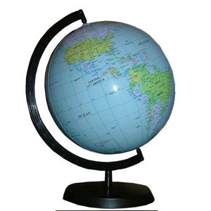 Globo Terrestre Inflável 36 Cm Planisferio Mapa Miniatura