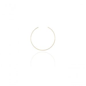 Choker Circular Aro Fino Banhado Em Ouro 18k
