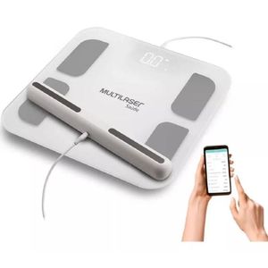 Balança De Bioimpedância Handle Biohealth Pro Multilaser-hc060 Tamanho Unico Cor Branco