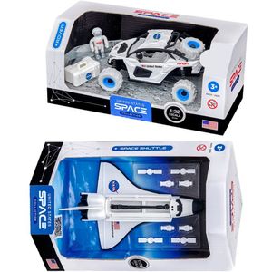 Kit Espacial Nasa 13 Peças Lunar Satélite Astronauta Foguete