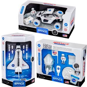 Kit Espacial Nasa 19 Peças Lunar Satélite Astronauta Foguete
