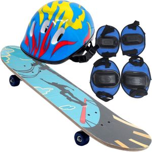 Kit Equipamentos Skate Infantil Radical Acessórios Proteção