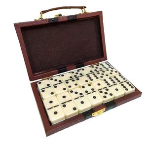 Jogo Dominó Colecionável Profissional De Osso 28 Peças Retro