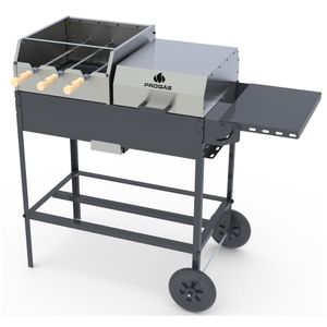 Churrasqueira Americana A Carvão Progás Com Motores Rotativos Bivolt Prca-340