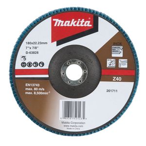 Flap Disco 180 Mm Grão Z40 Makita