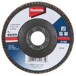 Flap Disco 115 X 22.23 Mm Grão A120 Makita