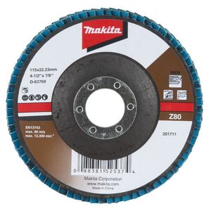 Flap Disco 115 Mm Grão Z80 Makita
