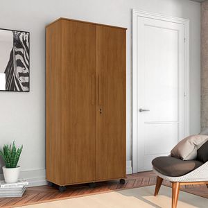 Roupeiro Com 2 Portas Solteiro Gold Amêndoa