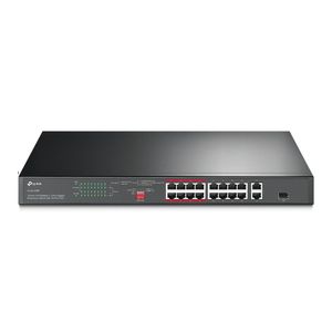 Switch Tp-link 16x Portas Poe, 2x Gigabit 10-100-1000mbps Rack E 1x Sfp - Tl-sl1218p