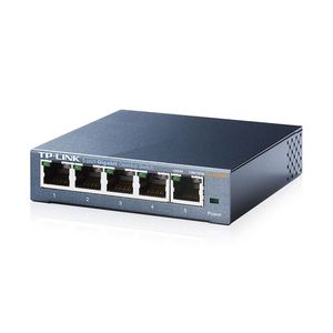 Switch 05 Portas Tp-link Tl-sg105 Gigabit 10-100-1000 Mbps
